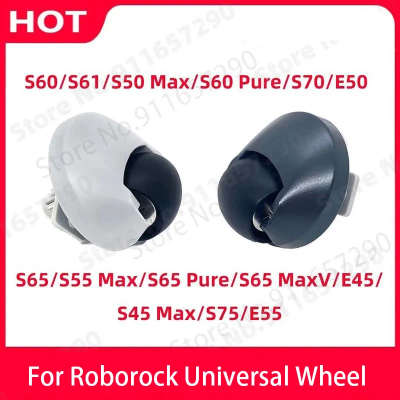 Universal Front Wheel Replacement for Roborock S5 MAX S55 Max S6 S6 PURE S6 MAXV S70 S75 Robot Vacuum Cleaner