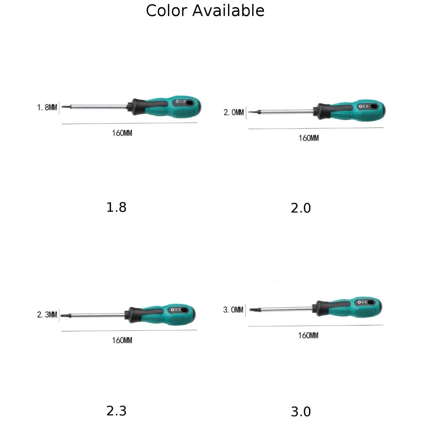 Triangle Screwdriver 1.8mm 2.0mm 2.3mm 3.0mmCR-V Magnetic Anti-Skid Screwdriver Home Appliances Funiture Repaire Tools Screw