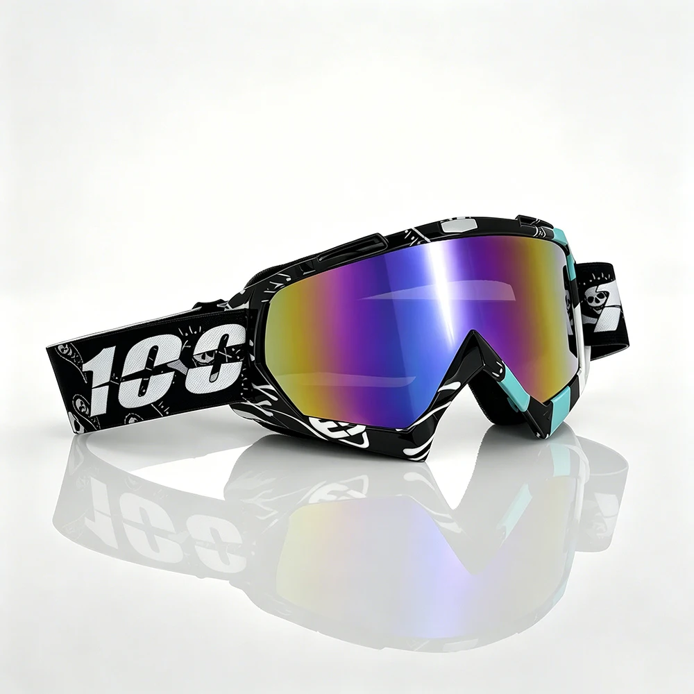 ATV-Brille Dirt Bike Motorrad Motocross MX Reitbrille UV400 Staubdichte Rennbrille Skibrille für Männer Frauen Jugendliche Kinder – Detail 4