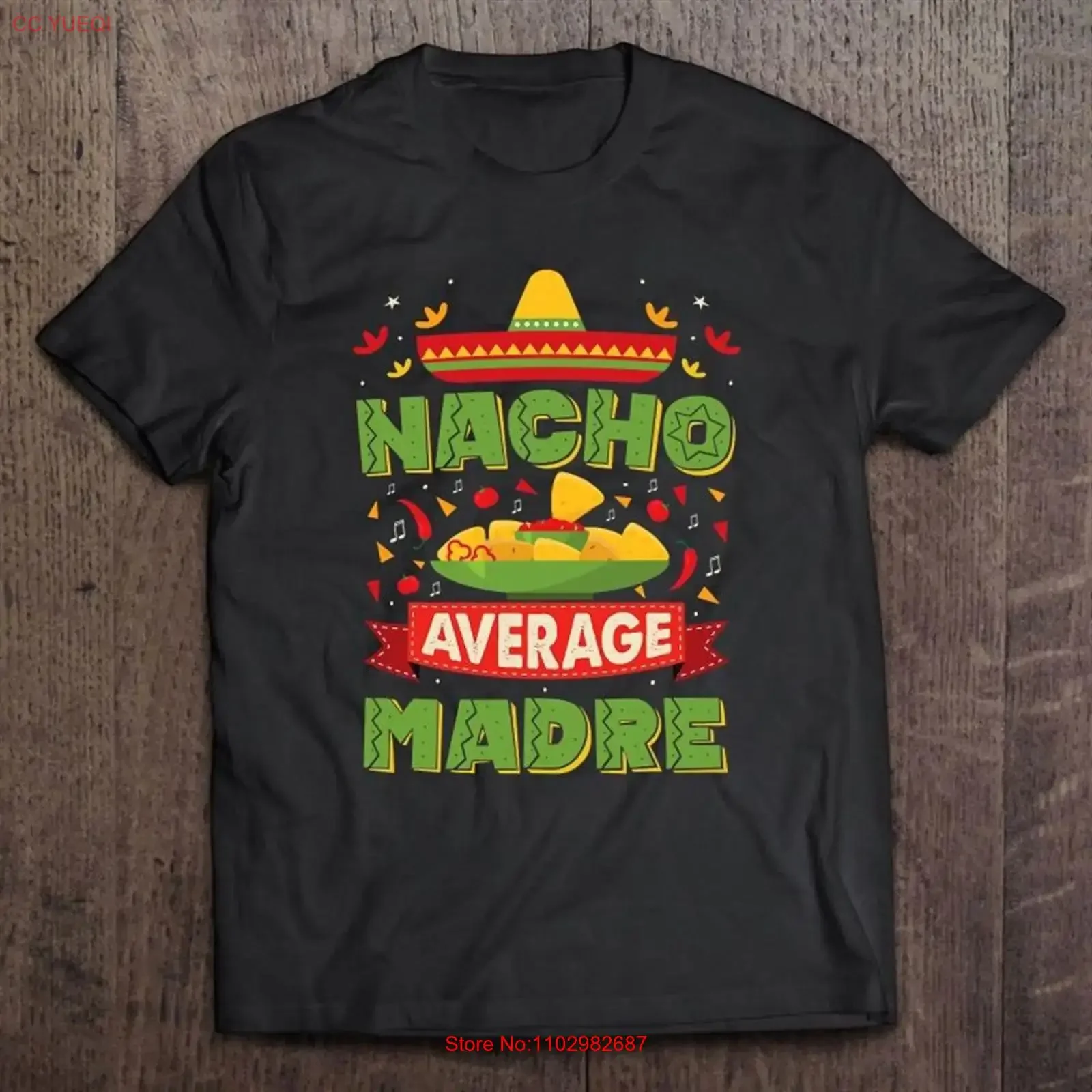 Nacho mediana madre camiseta Día de la Madre 8217s Día de la Madre82 vintage lavado versátil Unisex suave streetwear homme