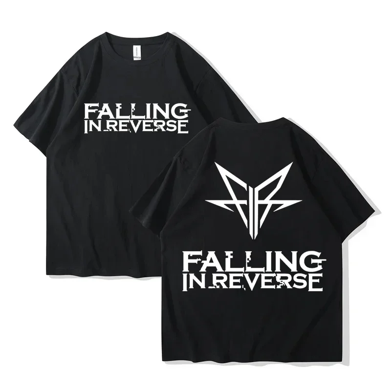 

Falling in Reverse The Popular Mons Tour T-shirt Short Sleeve Cotton Summer T shirts Hip Hop Streetwear Men Clothes Graphic Tees