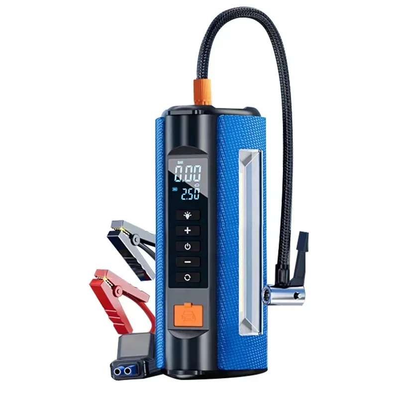 12V Peak 1000A Jump Starter Compatible Air Compressor 150 Psi Portable Car Emergency Tools Tire Inflator Car Jump Starter