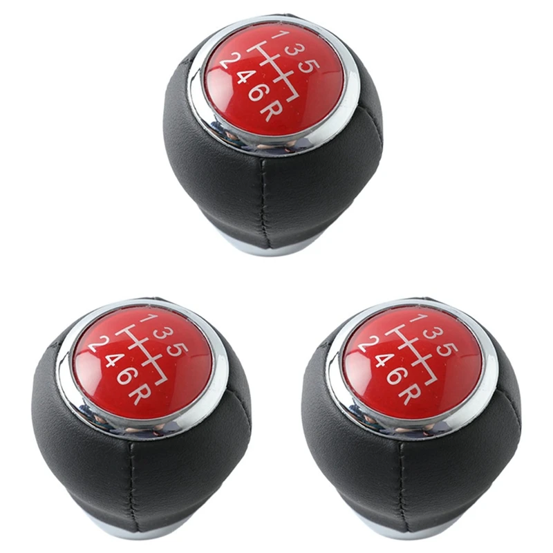 3X Gear Shift Stick Knob WRX STI 6 Speed Knob For Subaru Impreza WRX STI 2009-2018