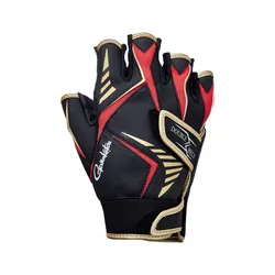 Gamakatsu Fishing Gloves Summer Outdoor Light Thin Sunscreen Quick Drying Leather Sports Gloves 3/5 Fingers Lure Gloves 2024 New