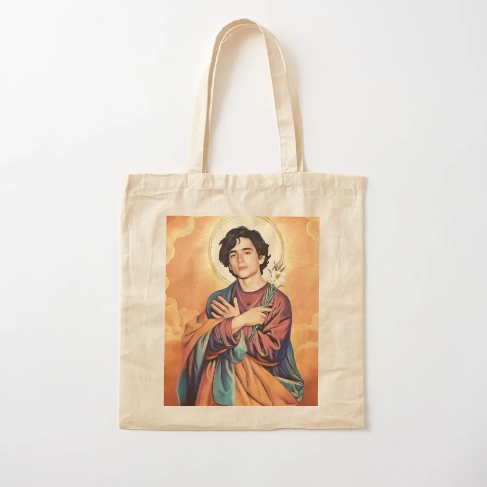 

timothee chalamet jesus Tote Bag free delivery bags canvas bags Canvas Tote Bag