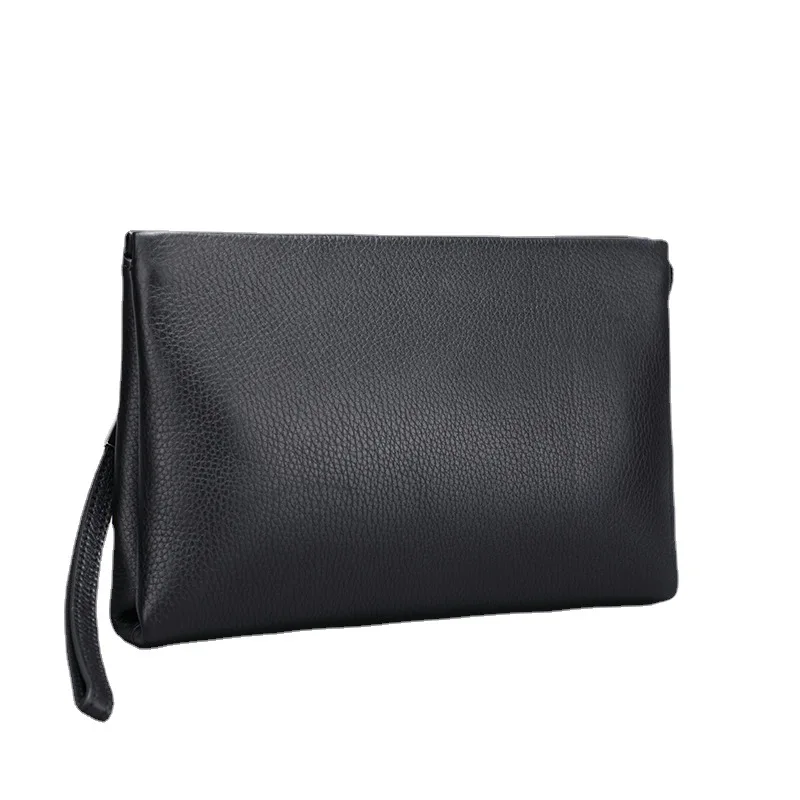 Simple Fashion Men Clutches Wallets Soft Genuine Leather High-end Business Casual Clutch Bag Bolsos Clutch Purse