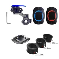 360 °   Support de téléphone universel entièrement réglable et rotatif, antichoc, pour moto et vélo, support de navigation GPS pour tous les smartphones 6