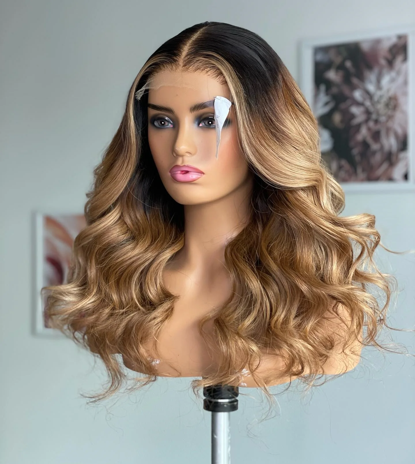 الجسم موجة الدانتيل شعر مستعار أمامي الظلام العسل البني أومبير طويل شعر مستعار اصطناعي للنساء نطاط Preplucked غلويليس شعر مستعار على التخليص بيع #3