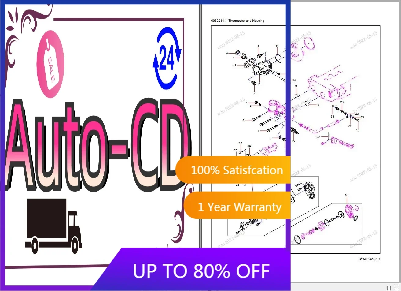 

Коллекция каталогу запчастей AutoCD Sany Heavy Equipment PDF 3,38 ГБ