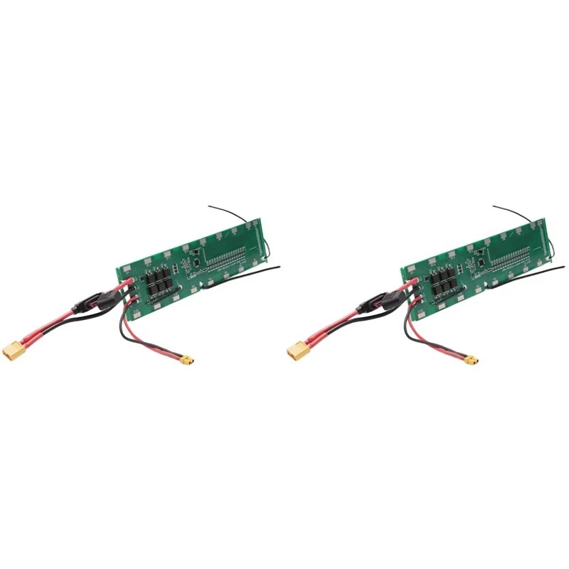 2X For BMS 16S 60V 25A Lmo Ternary Li- Lithium 18650 Battery Charge Protection Board With Balance&Temperature Control-Y41A