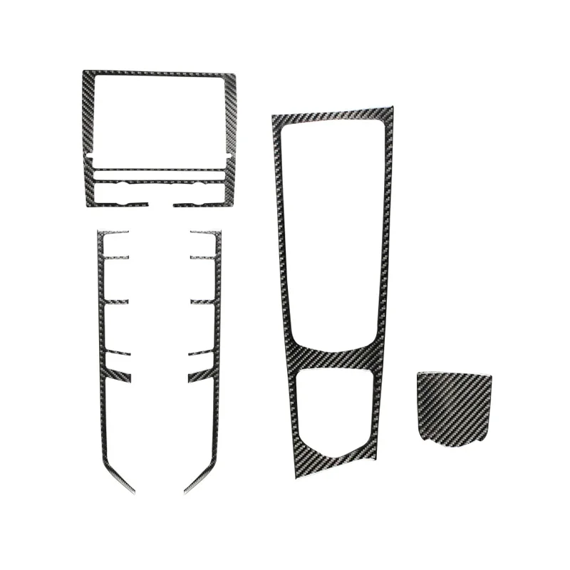 Interior Stickers Car Styling For Porsche Panamera 970 Carbon Fiber Sticker Console Gearshift Frame Decorative Cover Trim Strips