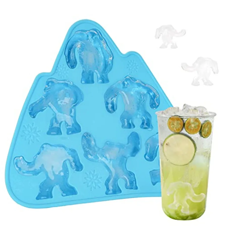 

Силиконовые формы для кубиков льда Bigfoot Gts Yeti Sasquatch, 6 полостей, милые лотки для льда для бесплатных охлажденных напитков, виски и коктейлей