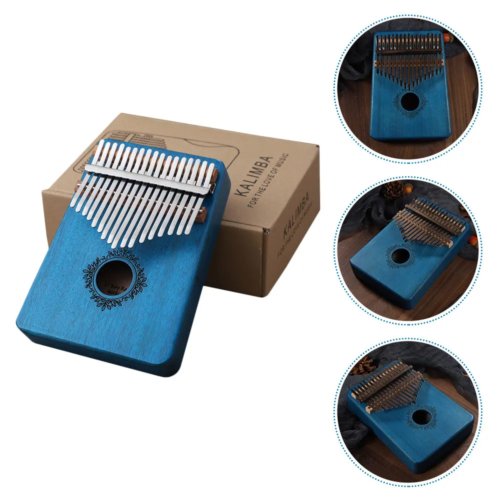 

1Pc Wooden Thumb Piano Kalimba 17Tone Cartoon Finger Keyboard Designed For Excellent Listening Experience Beginner Friendly