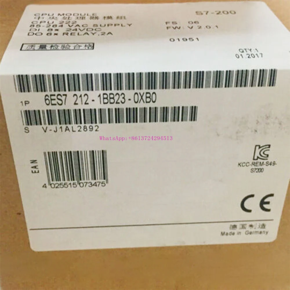 New for Siemens 6ES7212-1BB23-0XB0 6ES7 212-1BB23-0XB0 PLC Module in Box