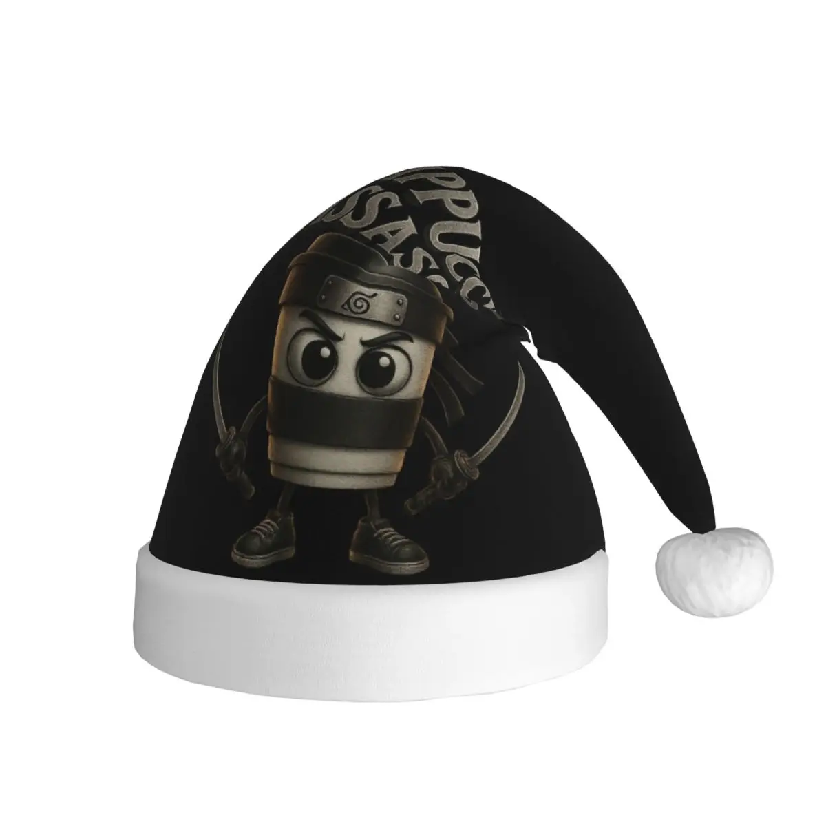 Italian Brainrot Capuccino Assassino Cartoon Christmas Hats for Adult Funny Ballerina Cappuccina Santa Hat Cap Christmas Gift