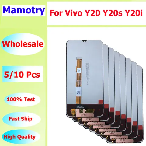 Wholesale 5/10 pieces/Lot For Vivo Y20 Y20s Y20i Screen Touch Lcd Display Assembly V2027 V2032 V2029