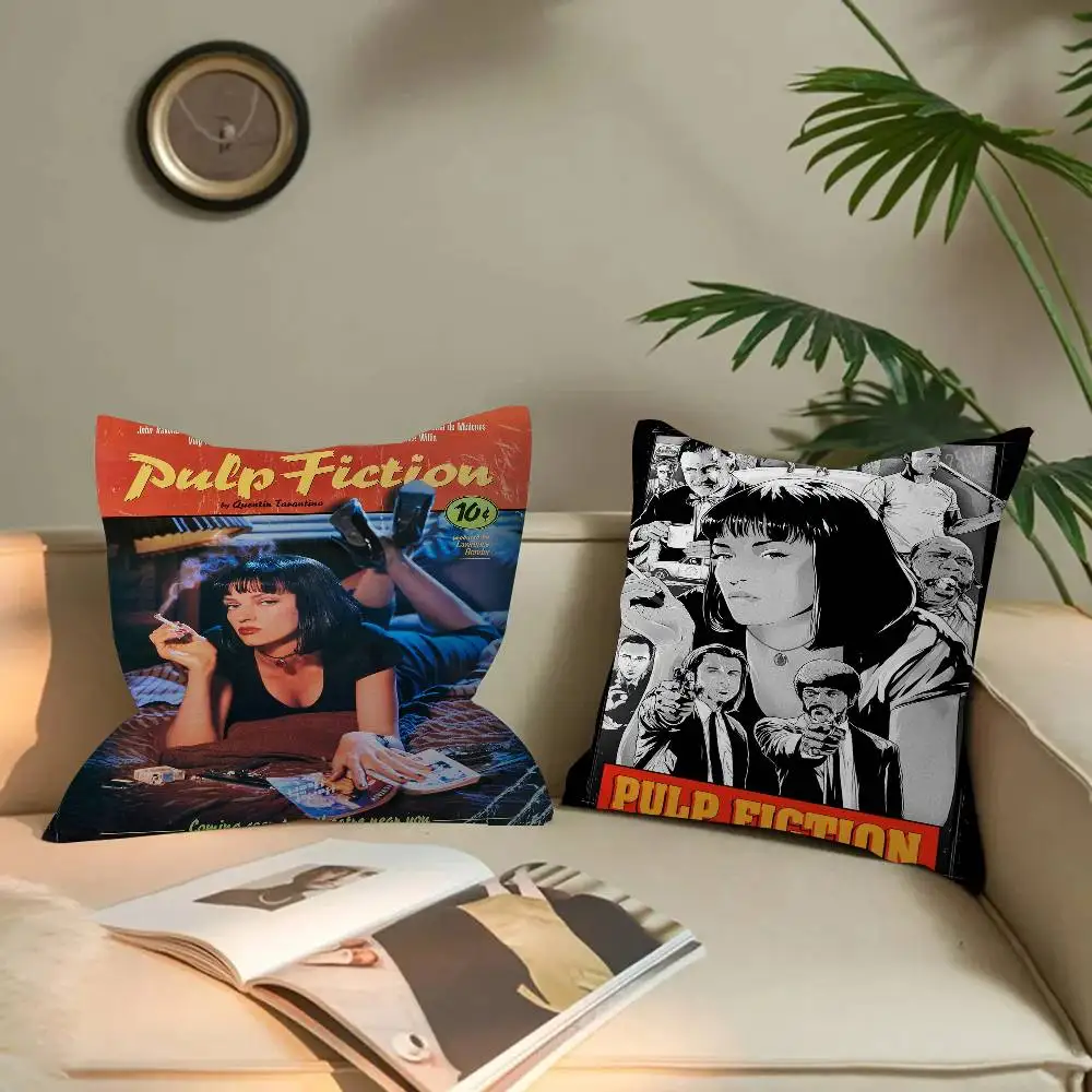 Movie P-Pulp Fiction Pillow Gifts Home Office Furnishings Bedroom Sofa Car Cushion Cover case 45x45cm