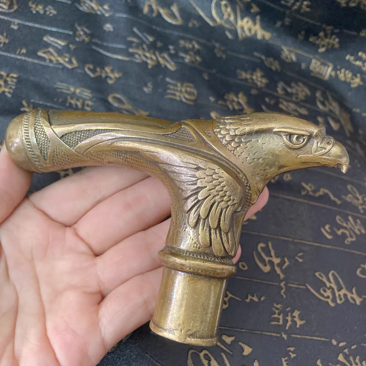 Brass Eagle Head Statue Walking Stick Cane Handle Top Topper Collection