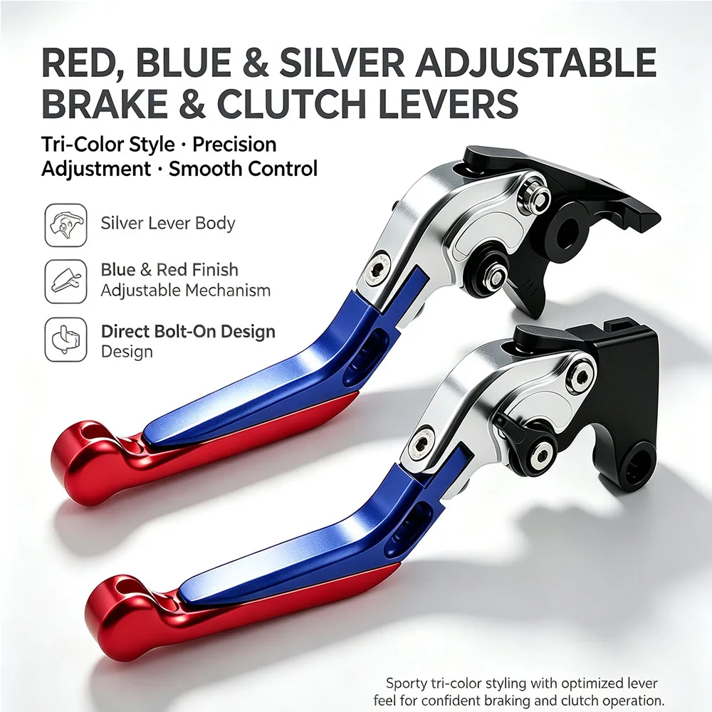 For BMW C650GT 2011-2017 CNC Folding Extendable Brake Clutch Levers Adjustable Handle Set Black Blue Red Gold Orange Green