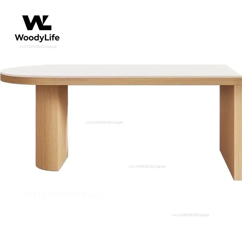E0 Level Environmental Protection Asian Log Light Luxury Dining Table and Chair Combination Dining Table