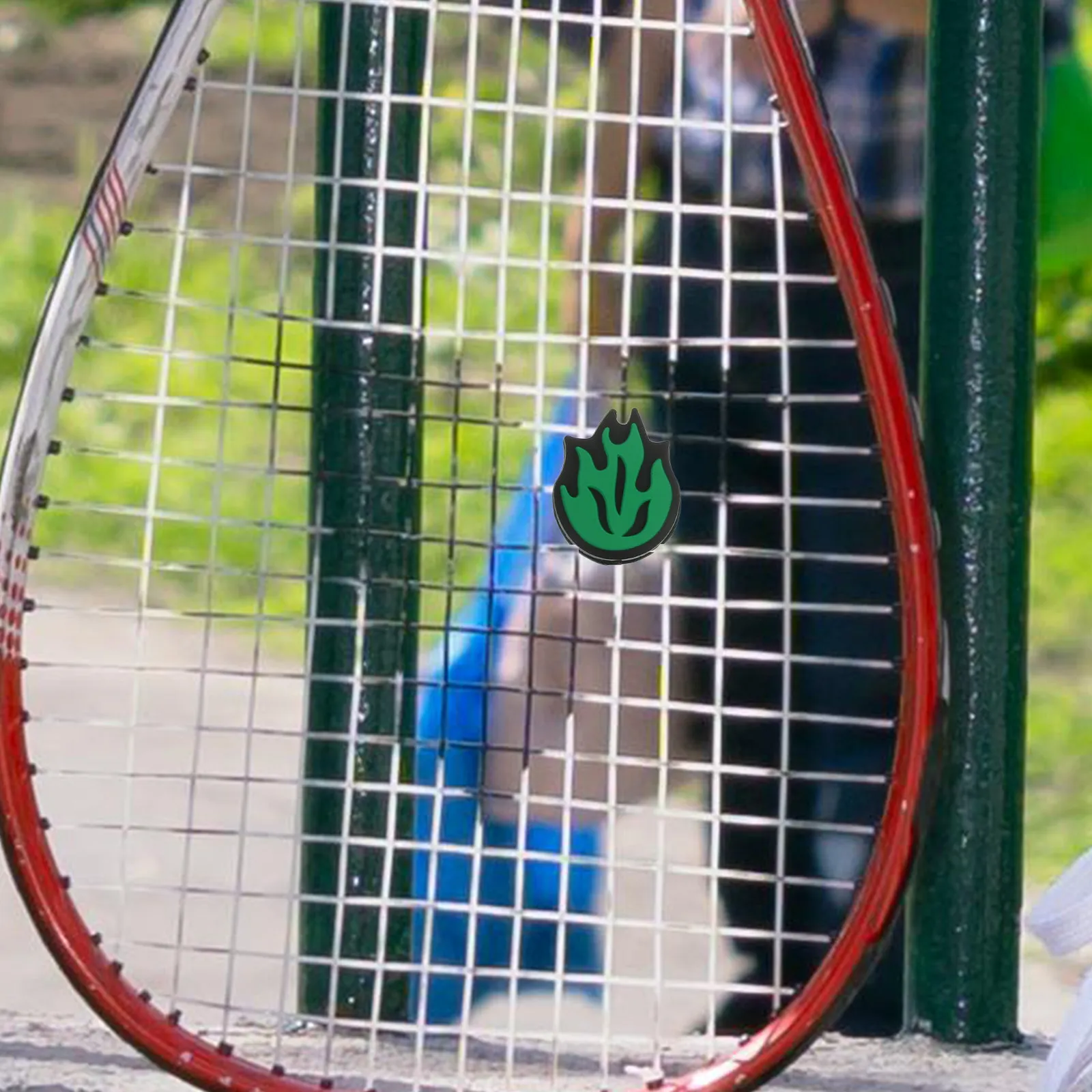 

5Pcs Tennis Dampeners Silicone Flame Shock Absorbers for Racket String Vibration Dampening Tennis Racquet Accessories Fun Sports