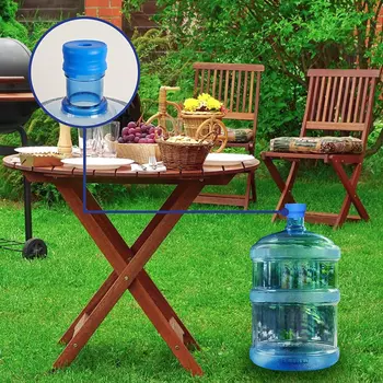 1/2個 5加侖水瓶蓋 戶外野餐桶蓋 可重複使用矽膠防漏瓶蓋 適用於55毫米瓶子 10 最佳銷售 普羅博特水瓶蓋 - №7