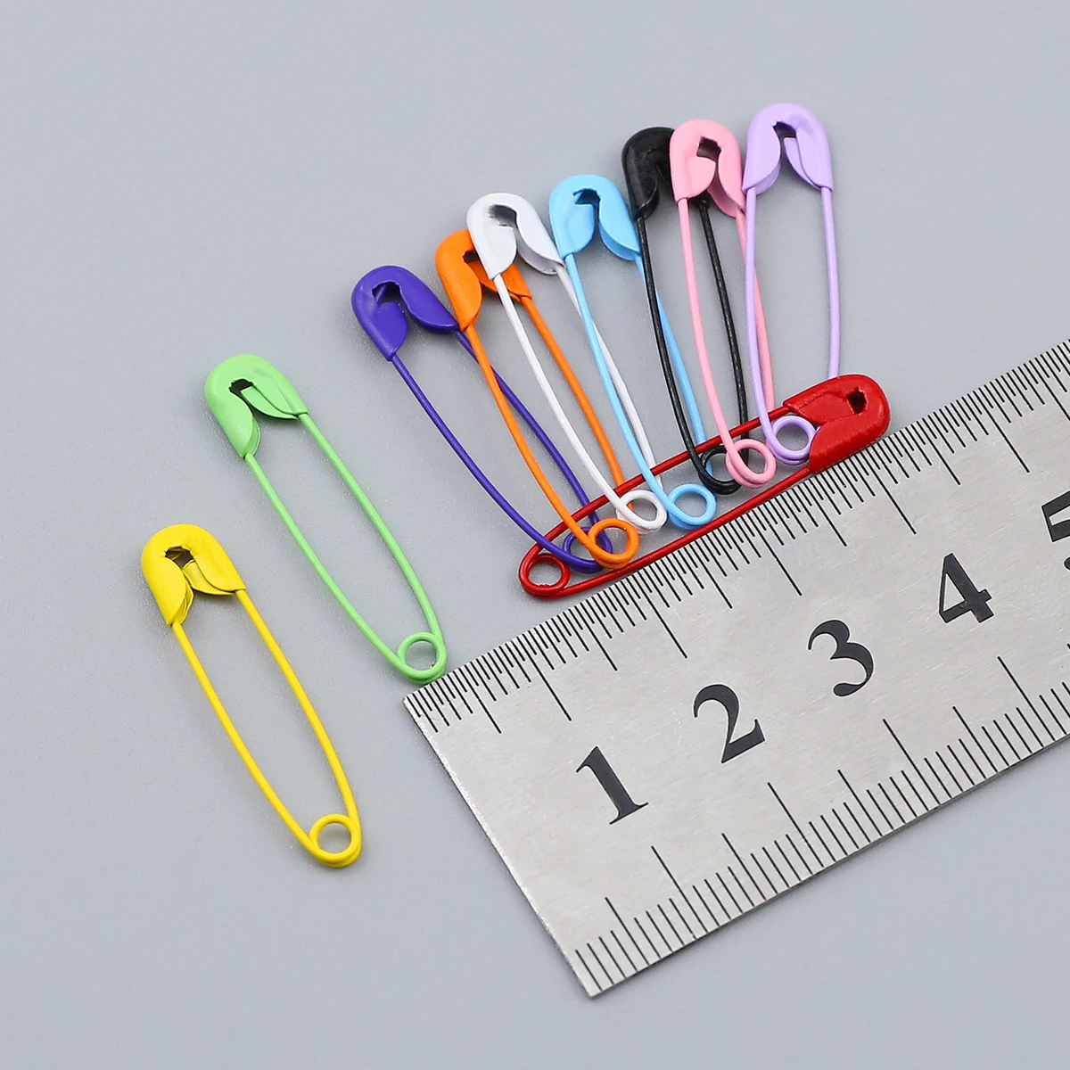 100-20 قطعة/الوحدة دبابيس الأمان DIY أدوات خياطة الإكسسوارات مختلط اللون الإبر المعدنية دبوس أمان كبير بروش صغير الملابس والاكسسوارات