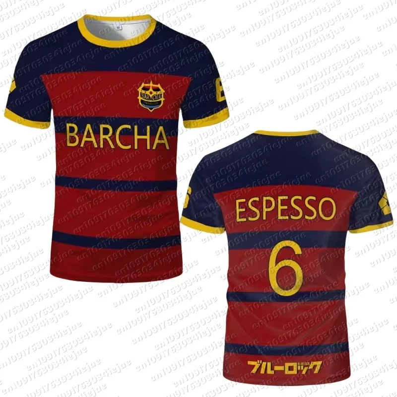2026 Sommer Blue Lock Barcha Kinder Fußballtrikot Meguru Bachira Sportshirt Cosplay Outfit Anime Geschenk für Männer Frauen Fußballuniform – Detail 8
