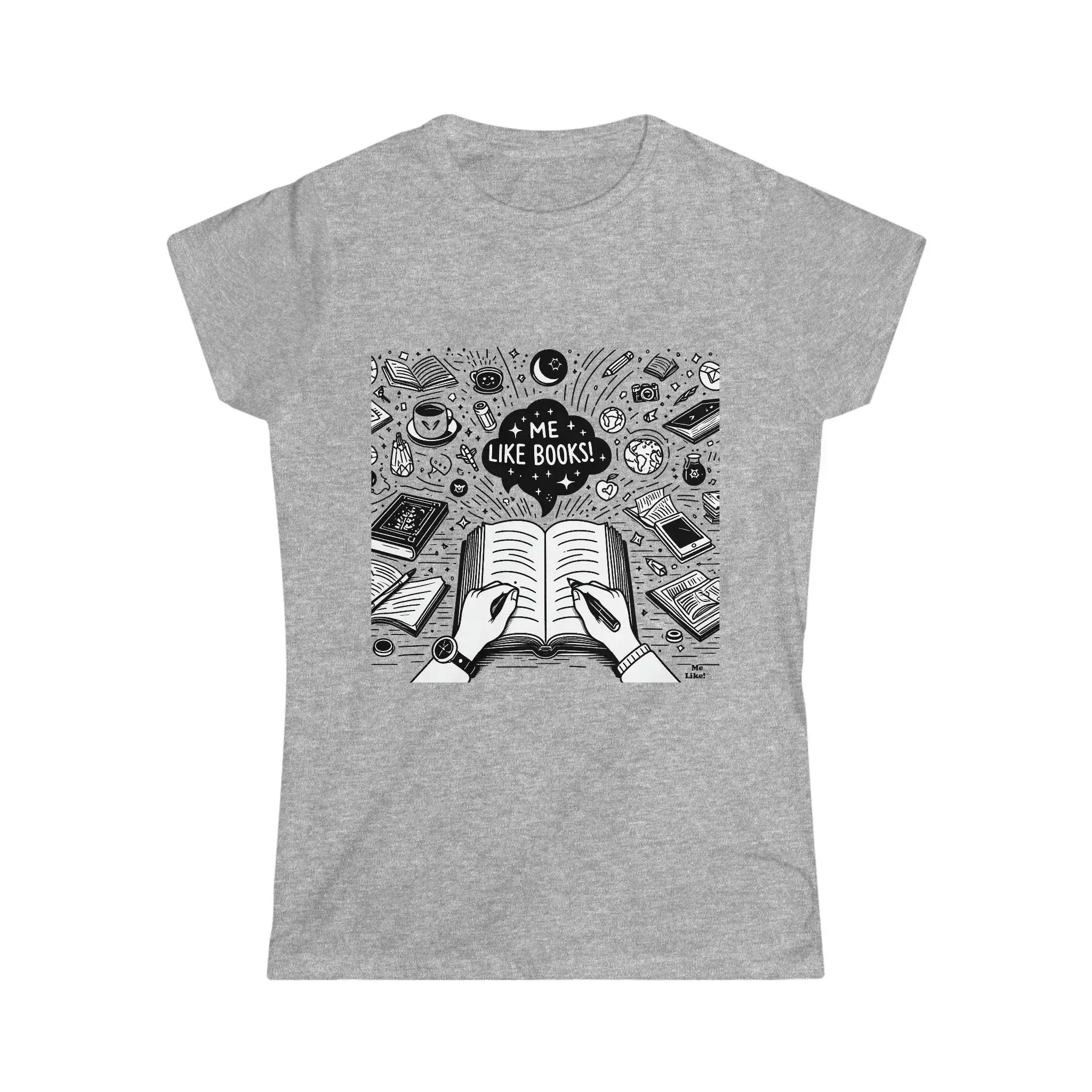bibliophile shirt Book lover for gifts nerd Me Like Books Women s Softstyle T 3