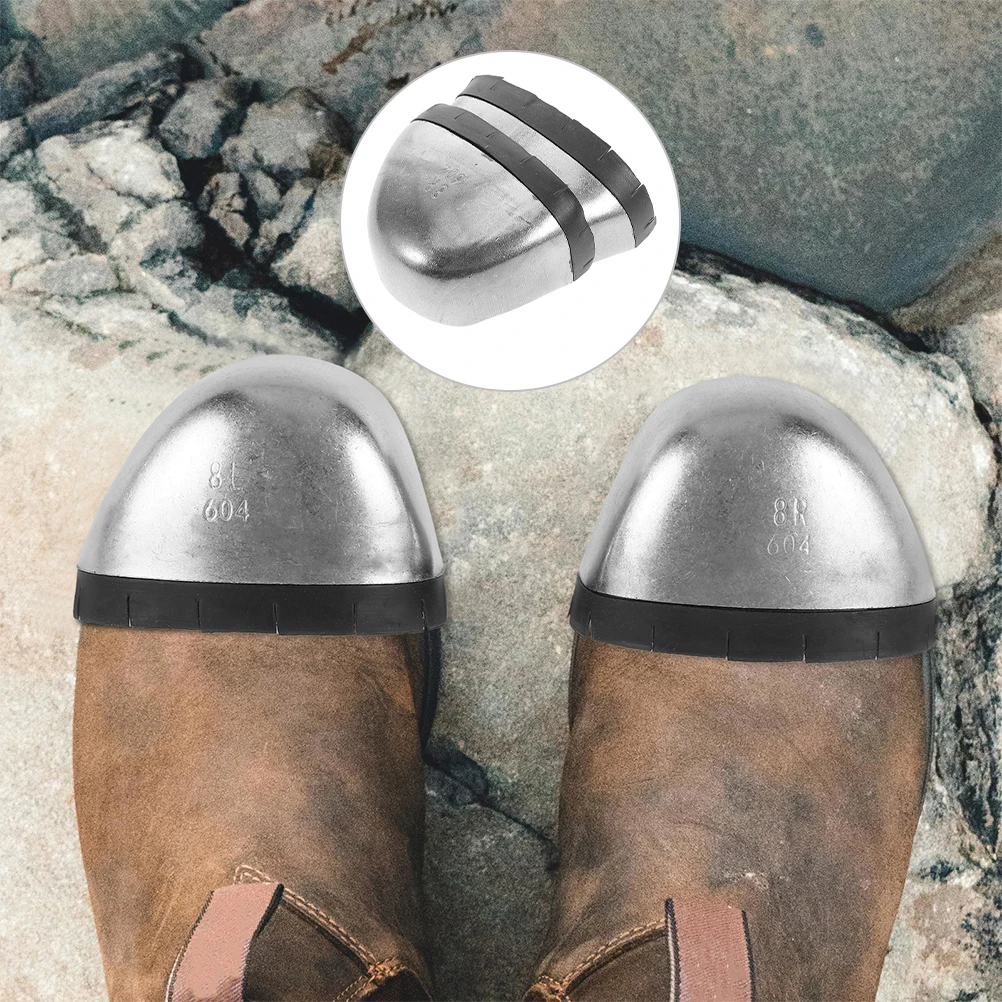 

1 Pair Caps Anti Smash Puncture Boot Protector Work Safety Foot Cover Durable Iron Material Construction Factory