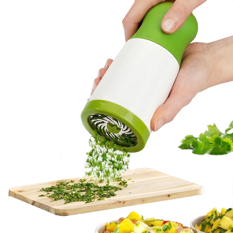 Molinillo Manual Multifunción para Hierbas, Molinillo de Especias, Triturador de Perejil, Cortador de Verduras, Picador de Cilantro, Herramienta de Cocina para Chile y Cilantro