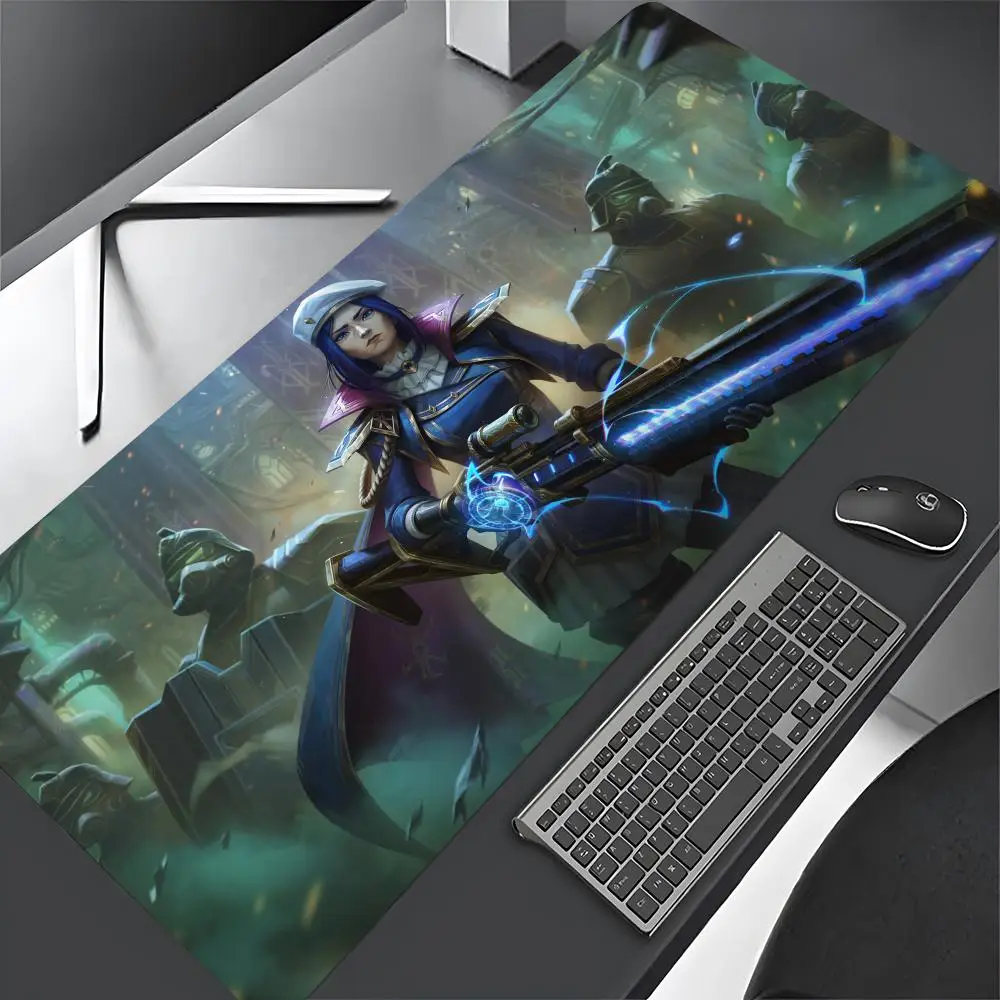 Game League of Legends Caitlyn Mouse Pad Large Computer Gaming Accessories 700x400mm Desk Mats Carpet Anti-slip Laptop Soft Mice