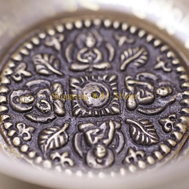 KX4B Tibetan Buddhism Sing Bowl Yoga Meditation Chanting Handicraft Copper Healing
