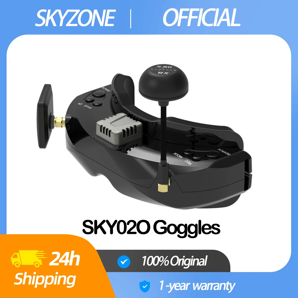 SKYZONE SKY02O FPV очки 600x400 OLED 5,8 ГГц SteadyView Diversity RX Отслеживание головы и вентилятор DVR Передняя камера для RC Racing Drone