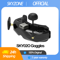 SKYZONE SKY02O FPV Goggles 600x400 OLED 5.8Ghz SteadyView Diversity RX Head Tracking & Fan DVR Front Camera for RC Racing Drone