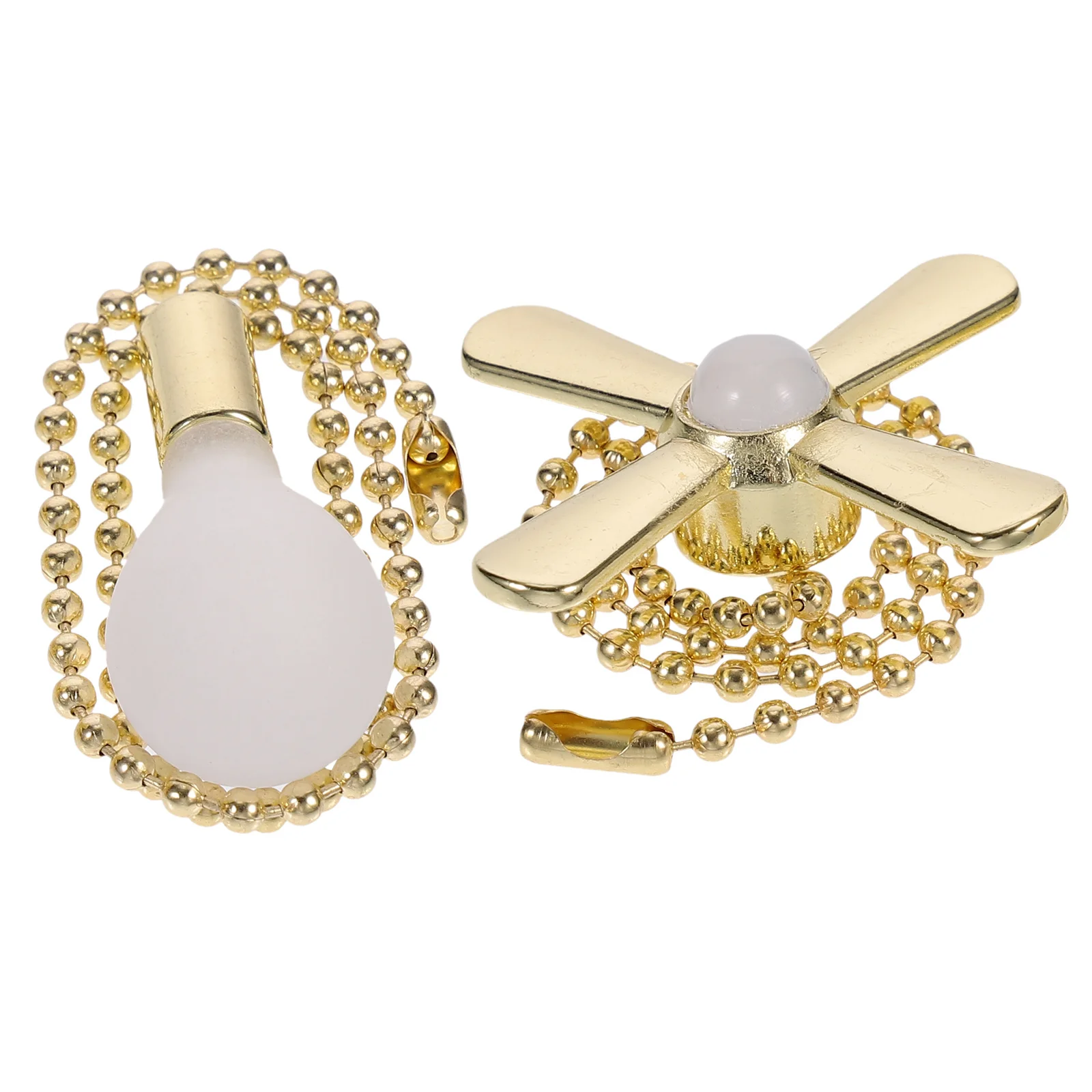 

4Pcs Ceiling Light Lamp Fan Chains Pull Chain Ornaments Decorative Vintage Pull Chains Metal Chain Extenders for Home Office