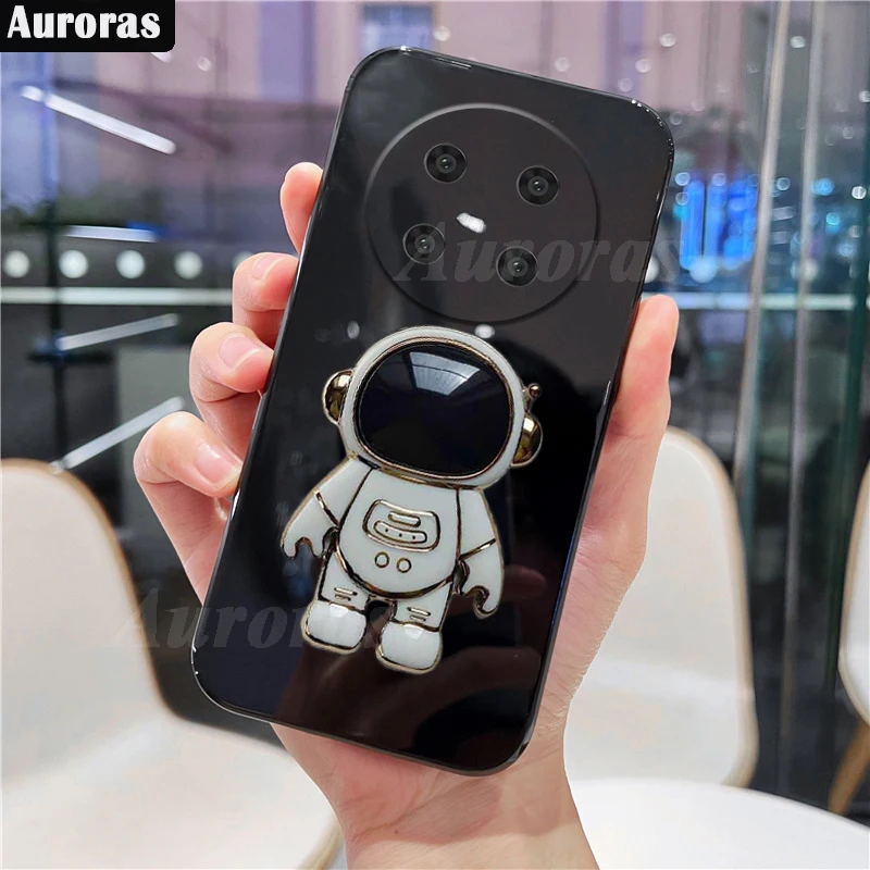 Skinlee For Cubot X90 Case With Astronaut Stand Ultra-Thin Silicone Glossy Cover For Cubot X90 Back Coque