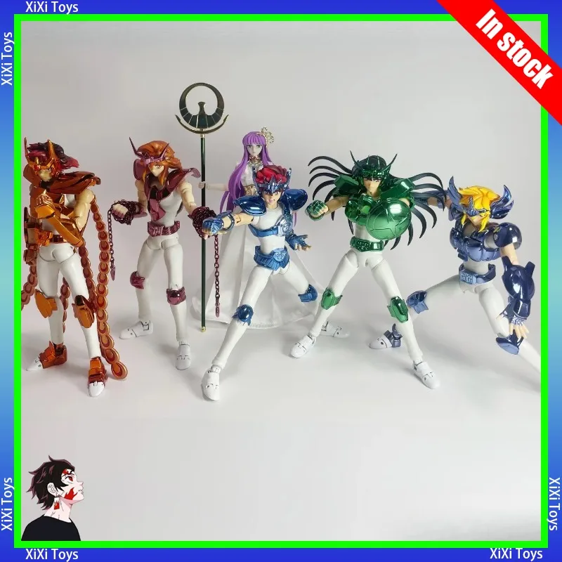 Figura de acción de los Caballeros del Zodíaco de Saint Seiya Myth Cloth: Pegasus, Andromeda, Shun, Dragón Shiryu, Hyoga, Cygnus (versión cómic/manga)