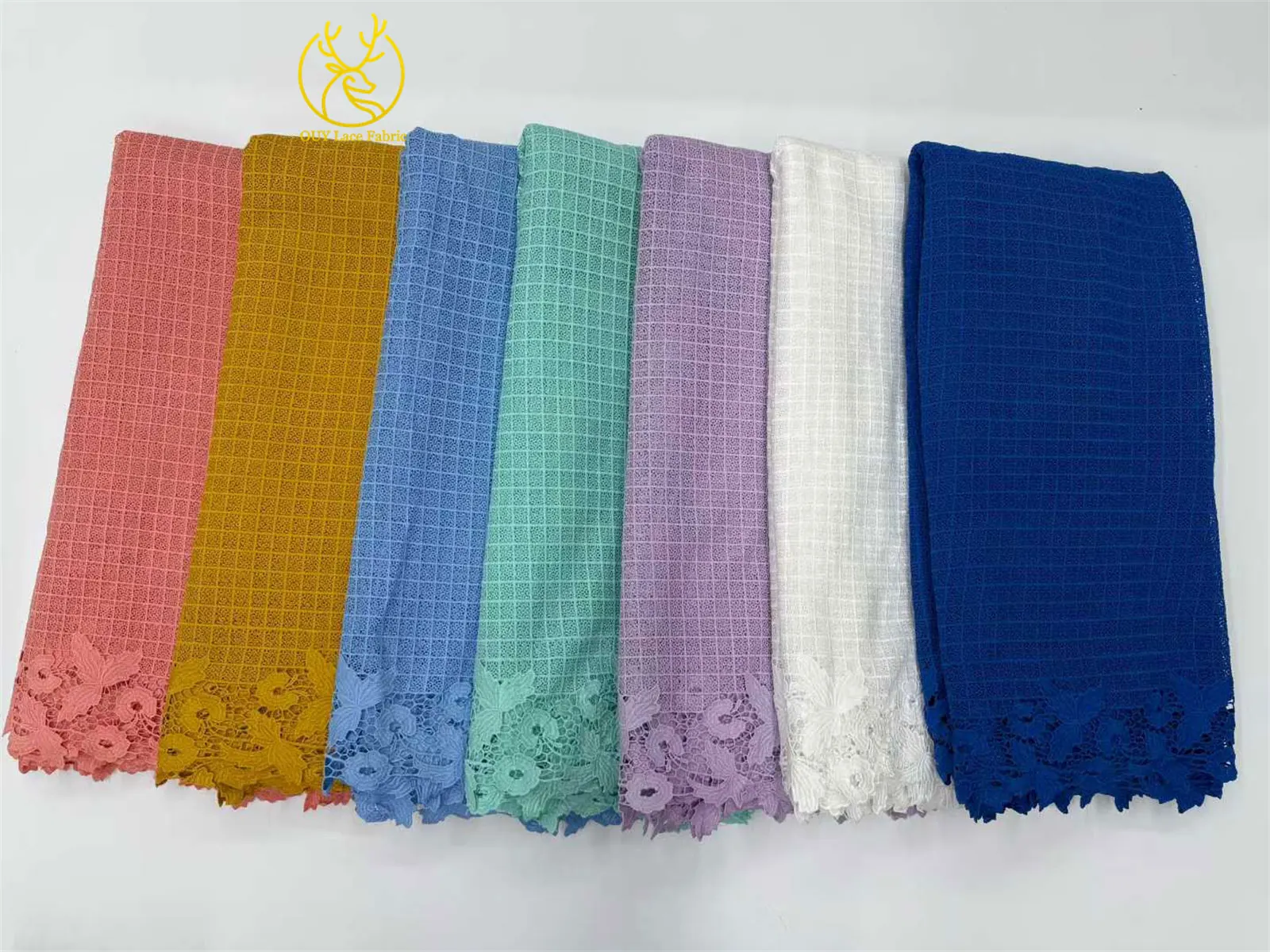 Afrykańska szwajcarska koronka haftowana, wysokiej jakości francuska nigeryjska koronka sznurkowa do sukienek na wesele i przyjęcia dla kobiet, 2025