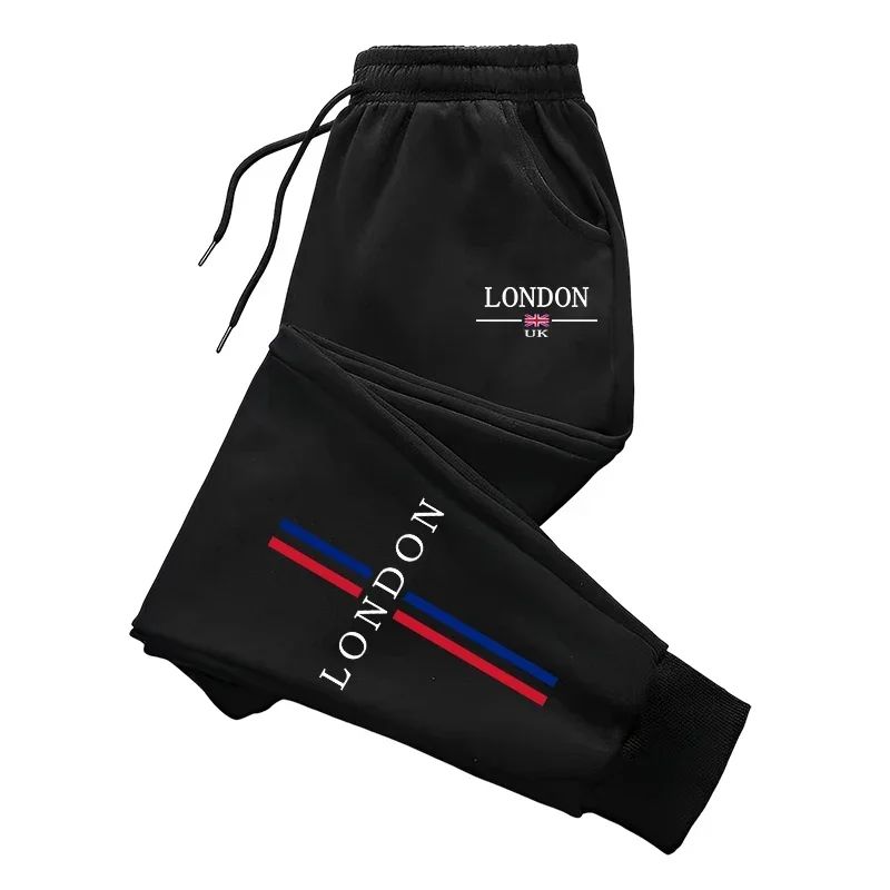 London Fashion Sweatpants for Men All Season Daily Casual Sport Jogger Pants 2026 Hot Sale Male Home Outdoor Comfort Trousers