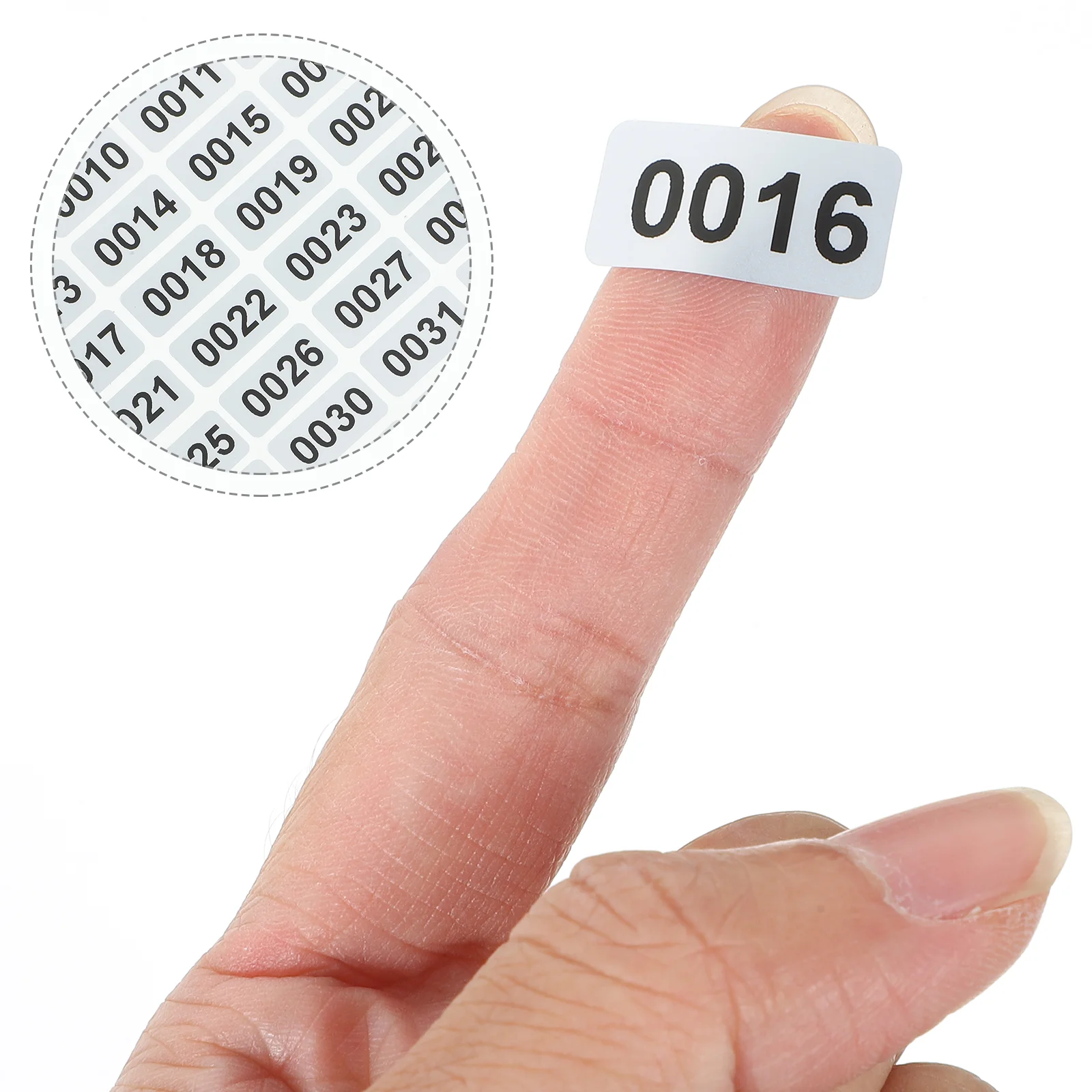 Numbered Stickers Screws Inventory Label Labels for Clothes Classroom Rectangle
