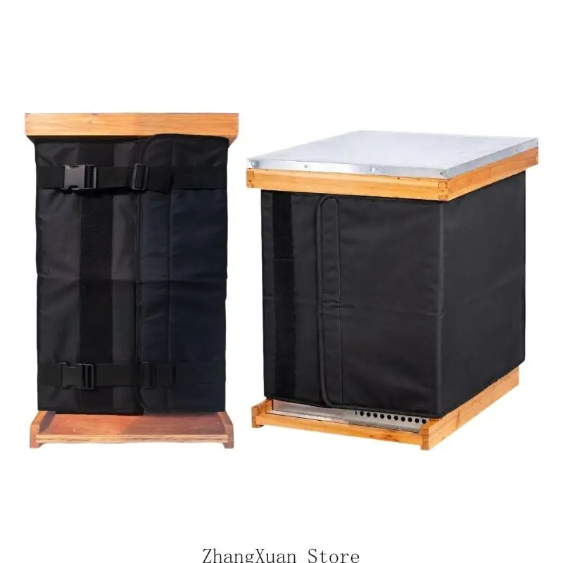 600D Fabric Winter Colony Box Cover with Separate Middle and Aluminum Inner Layers for Wrapping 8-Frame and 10-Frame Boxes 3XUF