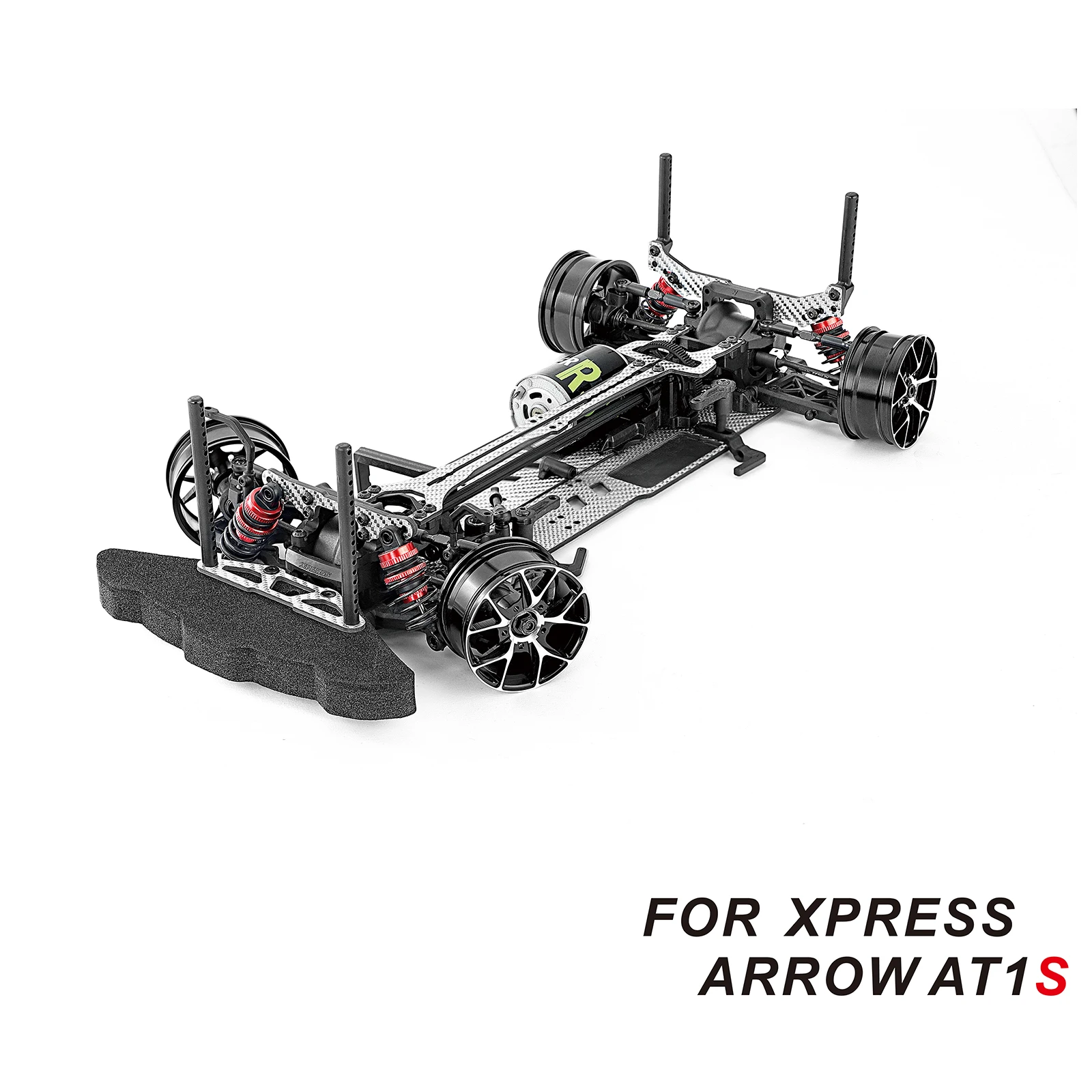 Carbon Fiber & Aluminum Upgrade Kit for for Xpress Arrow AT1S RC 1/10 Touring Car Black or Silver Version