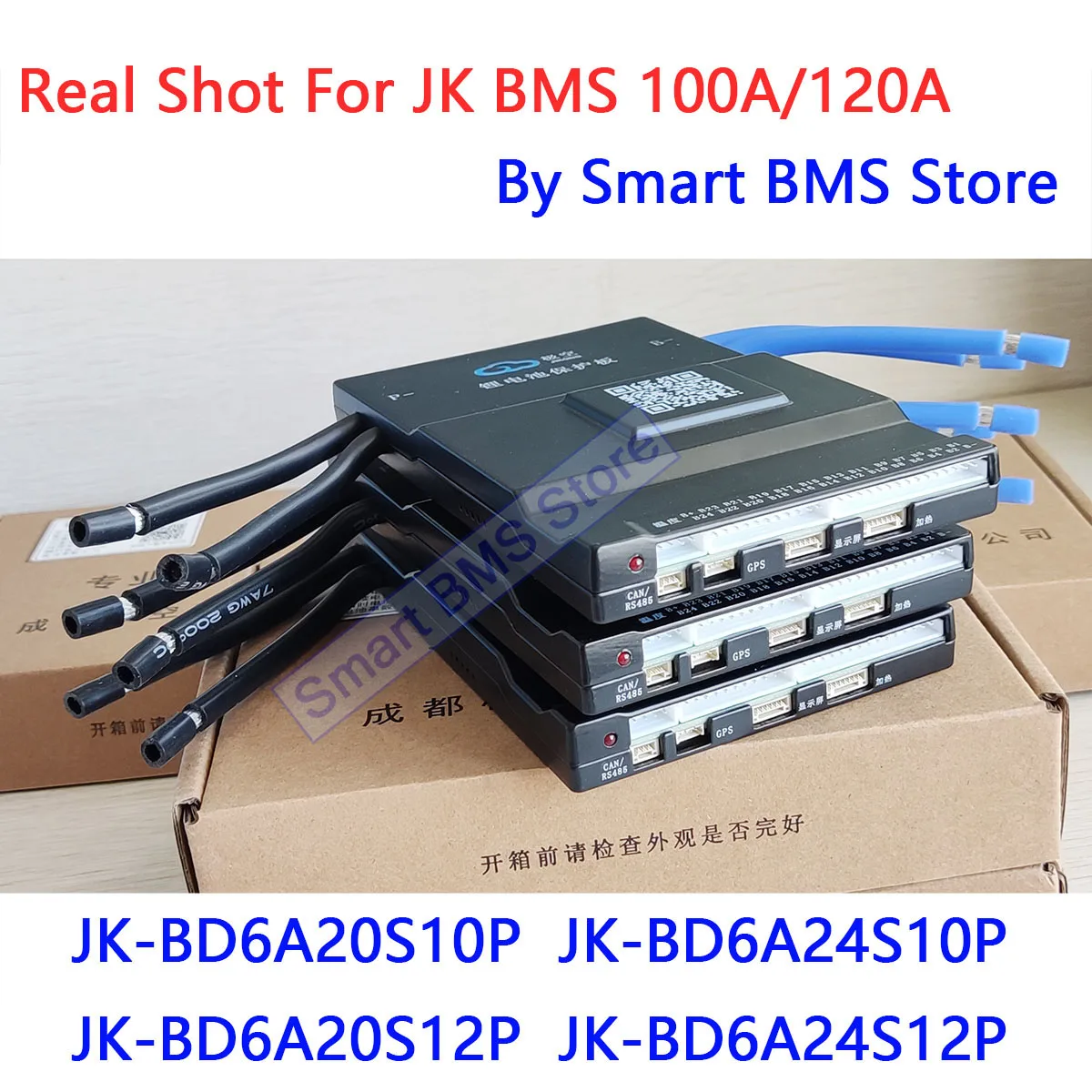 Imagem -02 - Inteligente Jikong jk Bms 100a 120a Ativo 0.6a Equilíbrio Bd6a20s10p Bd6a24s10p Bd6a20s12p Bd6a24s12p 8s 24v 24s 100 100s 100amp 100ah