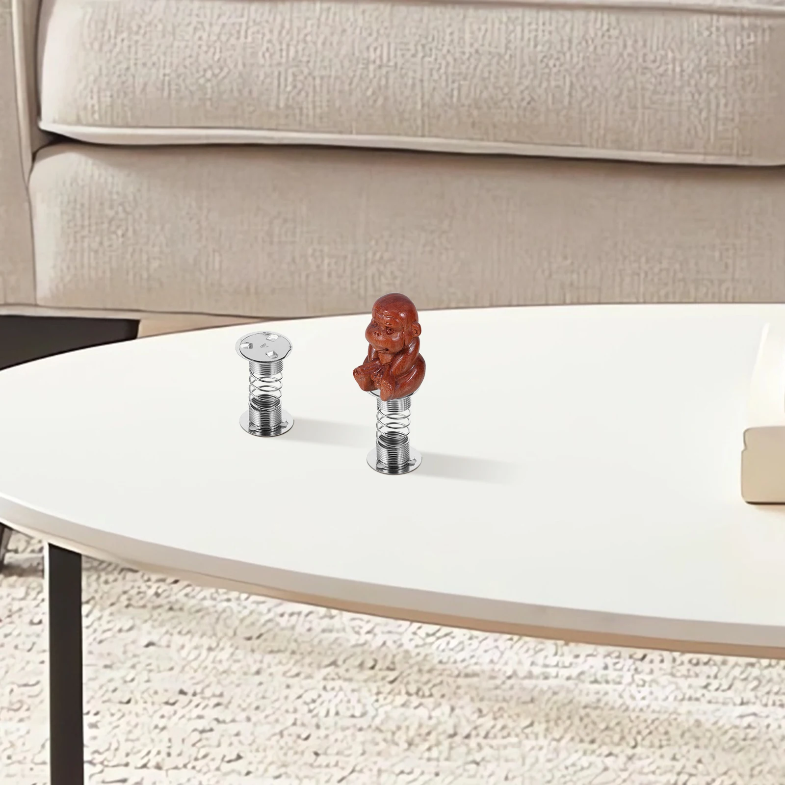 10 قطعة قاعدة الربيع رئيس لوحة القيادة المعدنية تهز قواعد للسيارة Diy بها بنفسك Bobblehead زخرفة هزة رئيس لوحة القيادة