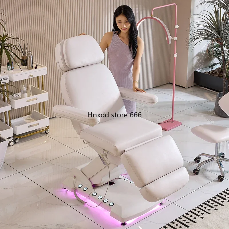 High-grade electric lifting beauty bed with foot control integrated micro plastic surgery bed beauty salon special automatic