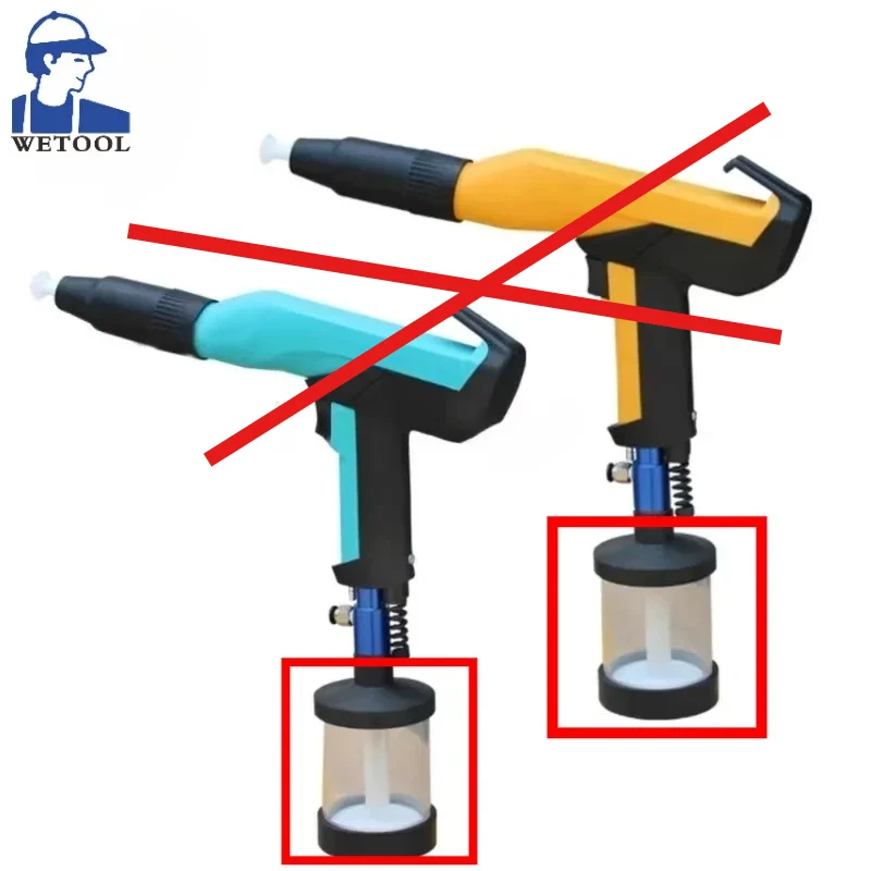 Wetool 200ml/280ml Cup Powder Coating Fluidizing Hopper for Lab Test Powder Spray Machine