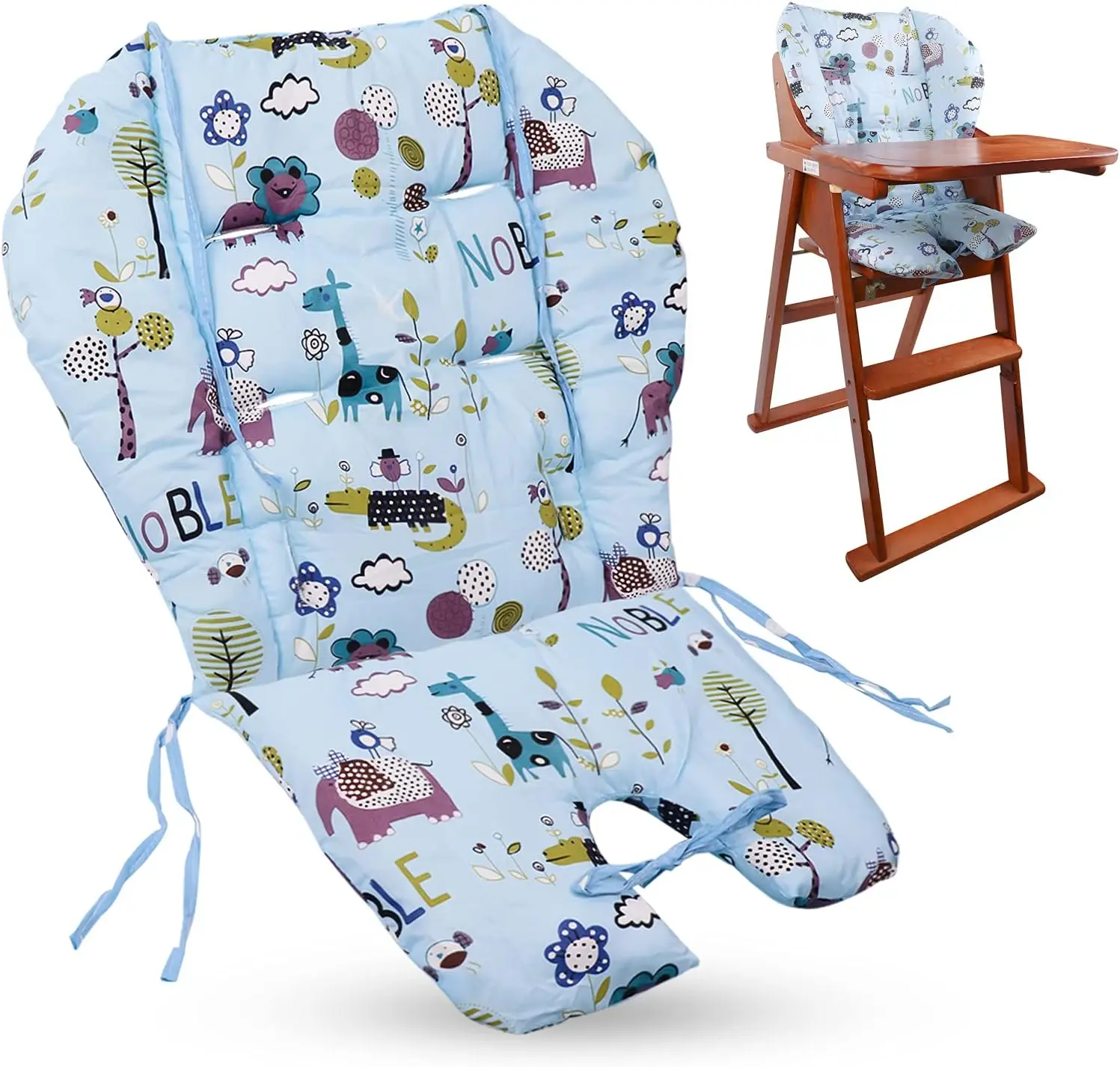 

High Chair Pad,High Chair Cover/Seat Cushion, Light And Breathable, Soft And Comfortable, Cute Pattern, Suitable For Most High