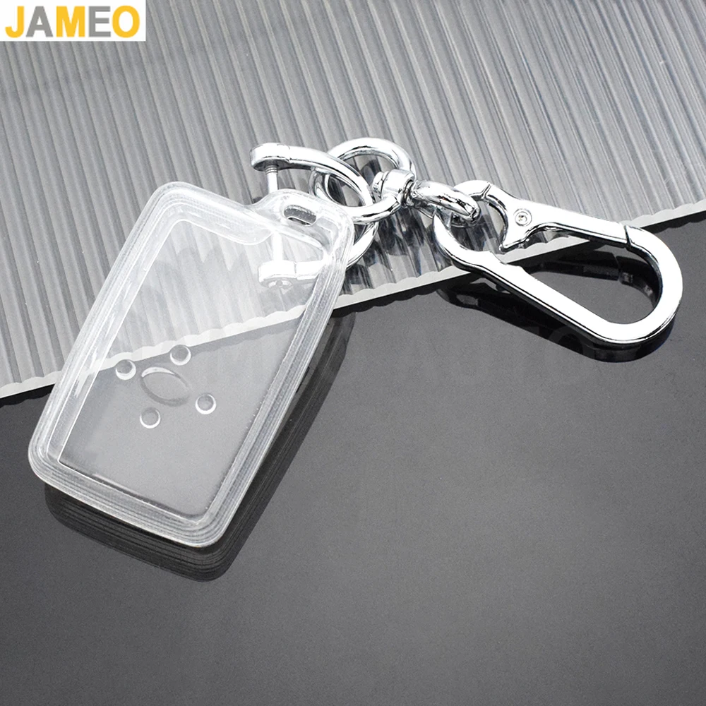 Transparent TPU 3 Buttons Car Key Cover Case For Toyota Camry Avalon Smart Remote Key Fob Jacket Wallet Holder Bag Protector
