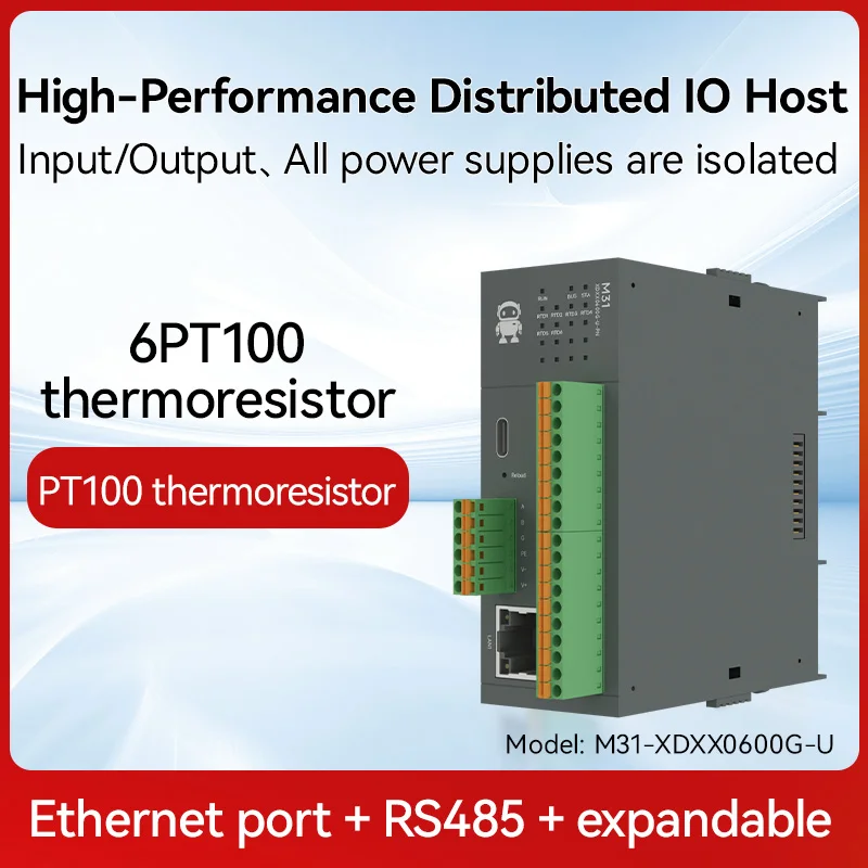 

Распределенный удаленный модуль ввода-вывода 6-PT100, модель Modbus RS485 RJ45, НОВАЯ версия, серия CDEBYTE M31-U, поддержка PNP NPN DIP